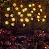 Micacorn Luci Solari del Giardino, Solari Luci Fiabesche Loto 2 Pezzi 2 Modalità 40 LEDs Solare Luci di Ramo Impermeabile Lampade Solari da Giardino per Cantiere Case Giardini Decorazioni Natalizie