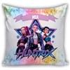 MOCHEIA SHOP Cuscino Huntrix KPop 40x40 cm Personalizzabile con Nome | Con Imbottitura Inclusa, Chiusura a Zip, Design Anime KPop, Per Bambini e Ragazze, Decorazione Camera