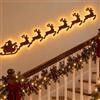 Gjjuxt 7pcs Decorazioni Da Parete A LED A Forma Di Renna, Lucis Natalizie Luminose | Adesivi 3D Per Finestre Motivo Cervo, Lucis Natalizie Per La Casa, Decorazione Natalizia Per Porta D'ingresso Feste DiVacanza