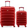 Flight Knight ABS 3 Taglia Valigia Leggera Compatibile Con Alitalia, easyJet, RyanAir, Air Italy E Tanti Altri! Trolley Bagaglio A Mano 55x35x20 cm Grande Bagaglio Da Stiva 4 Rotelle.
