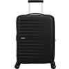 American Tourister Trolley unisex Fastforward Spinner 55, taglia unica, Flash Black, Einheitsgröße, Valigia con 4 ruote