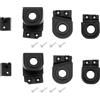 YINETTECH Kit di riparazione per staffa faro anteriore destro sinistro 4F0998122 4F0998121 compatibile con Audi A6