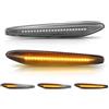 D-Lumina Dinamico Segnale di Girata Luce LED,Lato Ala Retrovisore,Compatibile con Alfa Romeo 159/Compatibile con Sportwagon 159/Compatibile con Boera/Compatibile con Spider typ 939 (Trasparente)