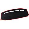 Generic Copertura cruscotto for Fiat for 500 500c 500e 2007-2024 Protezione for Dash Zerbino Parasole Anti-UV Accessori for tappeti(Left Hand Red Edge)