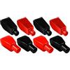 YINGAYOU Copri Terminali Batteria Auto Copri Morsetti Batteria Moto B-8pcs | Copertura Morsetti Batteria Materiale in Gomma per Batterie di Moto, Auto, Camion, Imbarcazioni, Camper