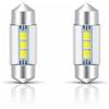 W-Parts Lampade LED Auto 6000K Bianco Ghiaccio - Kit 2 Pezzi - Alta Luminosità, Raffreddamento Attivo con Ventole Interne, Canbus Integrato - 0 Errori - Plug&Play Nessuna Modifica (C5W - L: 36mm)