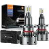 D-Lumina Lampadine D2S/D4S LED Lenticolari Canbus,120W 20000LM 6500K Bianco,Versione Specifica per Proiettore,Kit di Conversione Faro LED Estremamente Luminoso,Interferenza Anti-Radio,2 pezzi