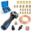 RYJJEEST Dispositivo di svasatura per cavi del freno DIN, 7,62 m, diametro 4,75 mm, cavo del freno con 16 attacchi + 5 connettori, 4,75 mm, set universale per tubi idraulici del freno
