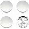 SHULLIN 4 coprimozzi universali da 56 mm, diametro interno 56 mm, diametro interno 51 mm, in ABS, colore argento, ricambio per mozzi ruote, accessori per auto