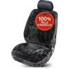 WALSER coprisedile in pelle d'agnello per auto Trish, premio Very Good* coprisedile in pelle d'agnello per auto, 1 pezzo nero