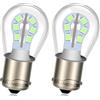 Ruiandsion Lampadina LED 1156 1200LM super brillante, 24 chip SMD 2835 colore verde, 24 V non polare BA15S P21W 7506 per luci di retromarcia, indicatori di direzione e luci posteriori, confezione da 2