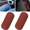 Wogomz 2 cuscinetti per bracciolo della portiera dell'auto, in morbida pelle, con memory foam, per un comodo supporto, accessori universali per interni auto (rosso)