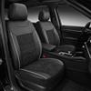 TOYOUN Coprisedili Auto Universale Qualità Superiore Poliestere e PU Nero | Impermeabile Comfort Completo Copri Sedile Auto Anteriore per camion SUV furgoni compatibili con airbag Installazione Rapida