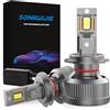 SONRUIJIE 2024 Lampadina H7 LED Canbus per Auto,180W 36000LM,6000K 600% Brillante,Chip CPS, Lavorare sulla auto con Lenticolari e senza Lenticolari,Raffreddamento con tubo di rame spesso,2pezzi