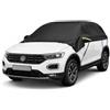 Junhui Copertura auto per Metà per VW T-ROC 2017-2023, Telo Copriauto Mezza Copertura, Resistente al Sole, Impermeabile, Polvere