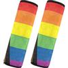 CHIFIGNO 2 coperture per cinture di sicurezza auto Pride LGBTQ bandiera arcobaleno mese cinghie di sicurezza per auto morbide imbottiture per proteggere collo e spalle