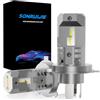 SONRUIJIE Lampadina H4 9003 HB2 LED Canbus,100W 16000LM 6000K 600% Brillante, 1:1 Design di Ricambio Lampada Alogena,Plug and Play,2 pezzi