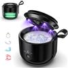 Jostart Pulitore a ultrasuoni, 48 kHz, senza fili, con luce UV, 3 modelli di pulitore sonico portatile per protesi, parentesi, paradenti, gioielli