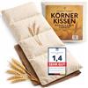 Strauss Home® Cuscino termico grande, adatto al microonde, contro le tensioni di collo, spalle e schiena, con chicchi di grano naturali, 20 x 50 cm