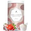 StuckART Koll`ZYM© 100% collagene polvere ad alto dosaggio [300 g] - L'originale - peptidi collagene - collagene bioattivo - non idrolizzato - insapore - Made in Germany