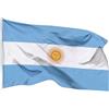 ELLENNE Bandiera Argentina 90x150 - Argentino, Grande con doppie cuciture | Bandiera ARGENTINA, Buenos Aires, Nautica per Barca, Grande, Resistente alle Intemperie, Occhielli Ottone, Doppia Cucitura