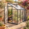 YRHome Serra da parete, pannelli in policarbonato da 6 mm, telaio in alluminio | Resistente all'inverno, per il giardino