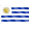 Boolavard Bandiera Coppa del Mondo 2026 - Bandiera Nazionale Ufficiale 1,5 x 90 cm, Grande, Bifacciale, con Occhielli in Ottone, USA, Canada e Messico (Uruguay)