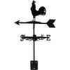 TOYANDONA Gallina Segnavento da Tetto in Ferro Nero, Stile Retro | Giardino e Garage, Stabile e Resistente All'usura, Facile da Montare e Smontare, per Amanti del Vento