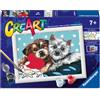 Ravensburger - CreArt Amici A Quattro Zampe, Kit dipingere 7+ anni