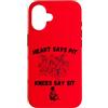 Mestiza Rebel Art Custodia per iPhone 16 Heart dice Pit Knees Say Sit Mosh Punk Goth Metal Skeletons