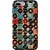 Vinyl Record Pattern - Gifts Co. Custodia per iPhone 7 Plus/8 Plus Motivo a dischi in vinile per amanti della musica DJ retrò mosaico vintage