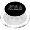 FAITH Cross Jesus Christ Christian Memes AMEN Agree Move End Never Doubt Dio Acronimo Christian Meme PopSockets PopGrip per MagSafe