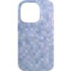 Light Blue Checkered Pattern - Gifts Co. Custodia per iPhone 14 Pro Mosaico blu pastello a scacchi a scacchi
