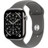 Apple Watch Series 11 GPS + Cellular, Cassa 46 mm in titanio naturale con Cinturino Sport grigio pietra - S/M