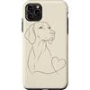 Vizsla Dog Lover Gifts for Women Custodia per iPhone 11 Pro Max Amante dei cani Viszla Line Art
