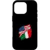 Usa Italy Flag Custodia per iPhone 16 Pro Usa Italia
