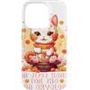 Happy Lunar New Year 2024 Gifts Maneki N Custodia per iPhone 14 Pro Gatto fortunato del nuovo anno cinese sono qui per la busta