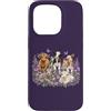 Cottage Bloom Atelier Custodia per iPhone 15 Pro Carino Fattoria Animale Vitello Mucca Floreale Country