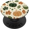 Preposh Autunno zucca estetica autunno foglia floreale carino girly vibe PopSockets PopGrip Adesivo