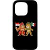 Mexico Indonesia Heritage Custodia per iPhone 15 Pro Bandiera Messico Indonesia Radici messicano-indonesiane