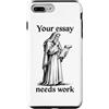 Medieval Knight Renaissance Festival Gif Custodia per iPhone 7 Plus/8 Plus Il tuo saggio ha bisogno di lavoro Copista medievale Umorismo rinascimentale