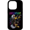 Pew Pew Funny Screeching Eagle Cosmic Ra Custodia per iPhone 14 Pro Pew Bald Eagle Patriottica Raptor Space Laser Blast