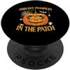 coolest pumpkin in the patch halloween s zucca più cool nella patch Divertente Halloween 2026 PopSockets PopGrip Adesivo