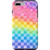 Rainbow Checkered Pattern - Gifts Co. Custodia per iPhone 7 Plus/8 Plus Arcobaleno a scacchi modello LGBTQ Pride
