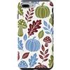 Preposh Custodia per iPhone 7 Plus/8 Plus Autunno Zucca Borgogna Verde Oliva Blu Autunno F