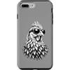 Animal Lovers and Pet Owners Designs Custodia per iPhone 7 Plus/8 Plus Pollo fantastico con occhiali da sole, divertente