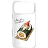 GNOMELICIOUS funny Gnome and Food meme Custodia per iPhone 17 Pro Max Rotolo di sushi giapponese con divertente gnomo addormentato