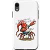 GNOMELICIOUS funny Gnome and Food meme Custodia per iPhone XR Granchio divertente con gnomo ballerino