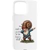 GNOMELICIOUS funny Gnome and Food meme Custodia per iPhone 15 Pro Max Gnomo ballerino con simpatica conchiglia