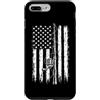 Fishing Trip Angler Fisherman Bass Trout Custodia per iPhone 7 Plus/8 Plus Canna da pesca con bandiera americana pescatore pescatore amante del pesce